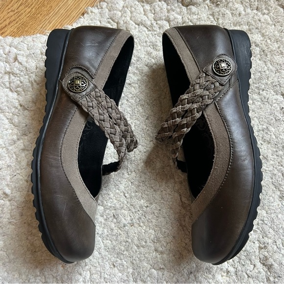 Aetrex EF456 Ada Iron Mary Jane Comfort Flats Brown Shoes Women Sz 39 - Picture 4 of 10